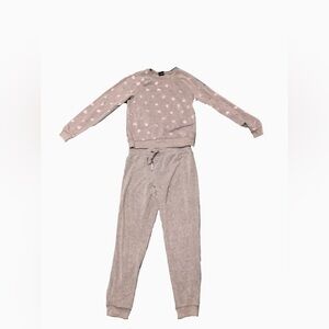 Girls Athletic Works size XL gray (with) pink sweatsuit